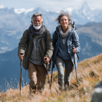 Възрастна жена прави упражнения за стави